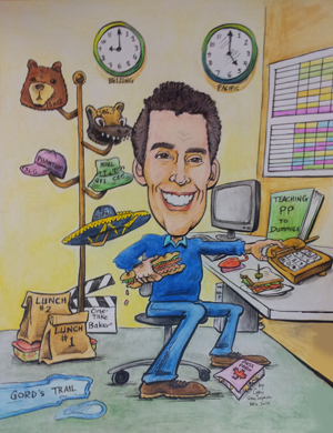 Watercolour Caricatures for gifts for company employees